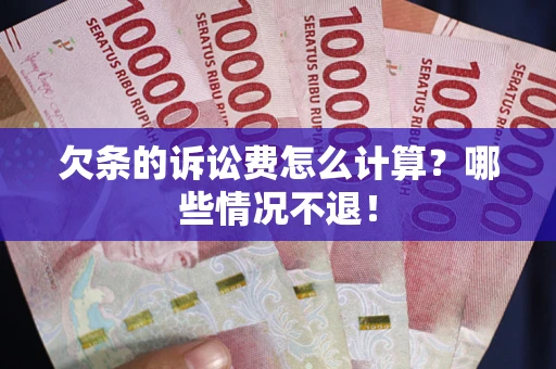 济南欠条的诉讼费怎么计算?哪些情况不退! 济南欠条的诉讼费怎么计算?哪些情况不退!