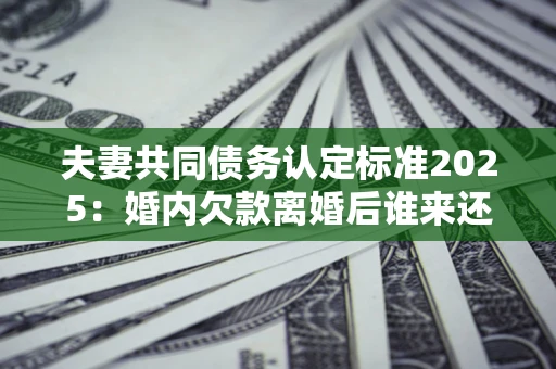 济南夫妻共同债务认定标准2025：婚内欠款离婚后谁来还？
