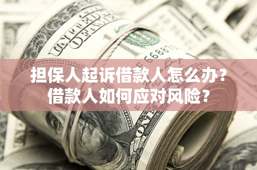 济南担保人起诉借款人怎么办？借款人如何应对风险？