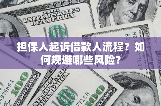 济南担保人起诉借款人流程？如何规避哪些风险？