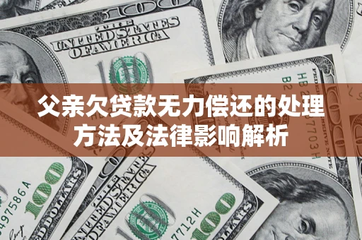 济南父亲欠贷款无力偿还的处理方法及法律影响解析