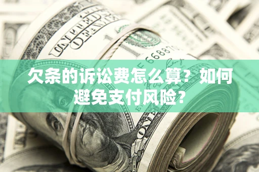 济南欠条的诉讼费怎么算？如何避免支付风险？