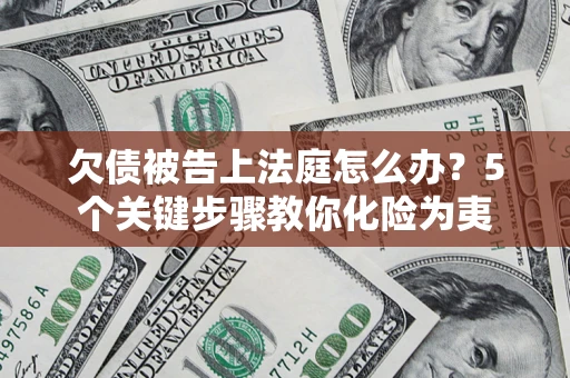 济南欠债被告上法庭怎么办？5个关键步骤教你化险为夷
